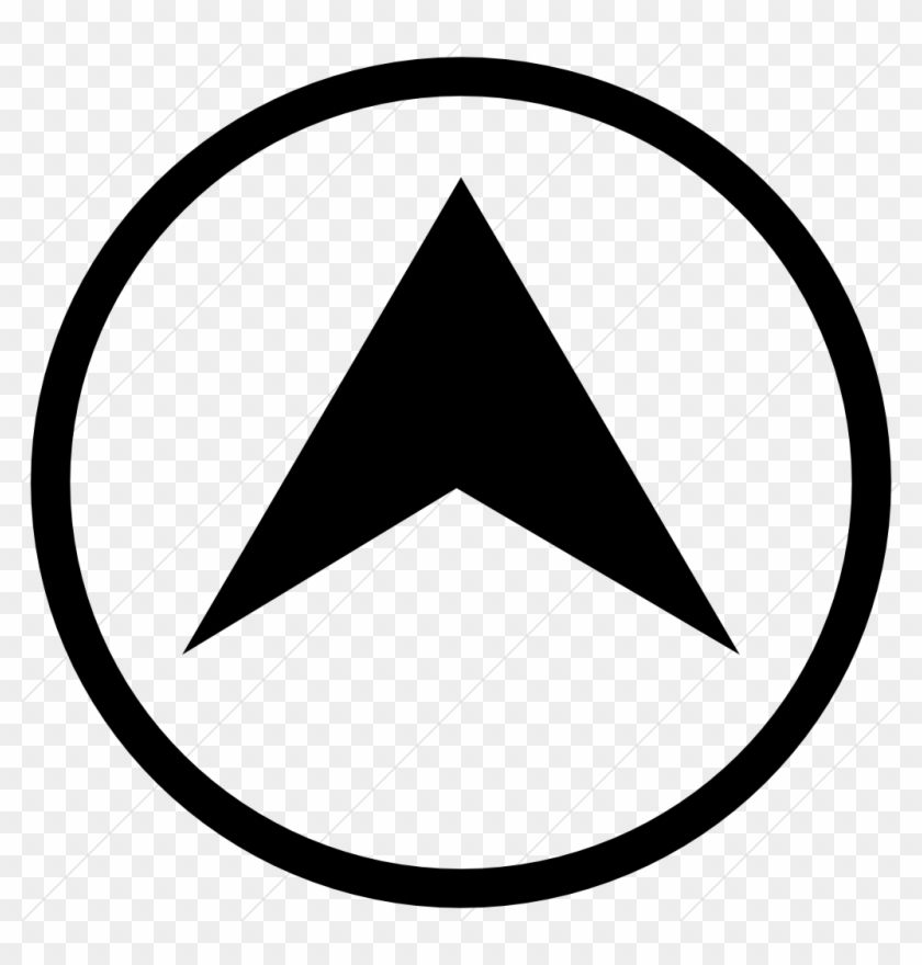 Pin Circle Arrow Png Up White Arrow Clip - Circle Transparent Png