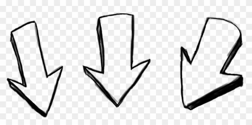 3 Down Arrows Clipart