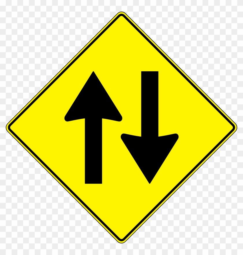 This Free Icons Png Design Of Yellow Road Sign Clipart #582384