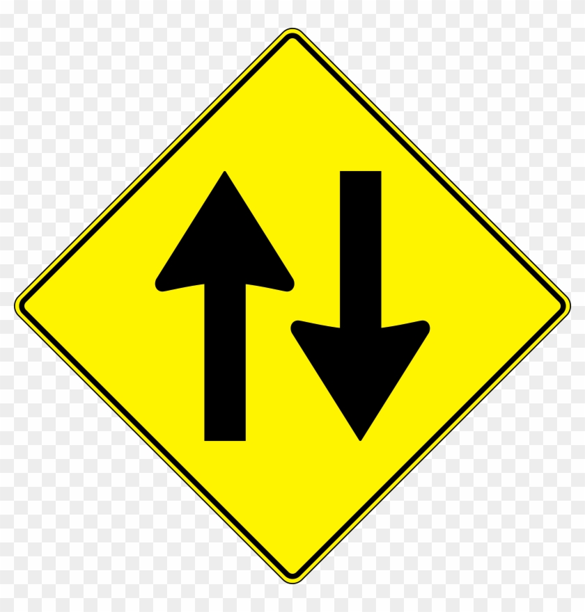 This Free Icons Png Design Of Yellow Road Sign Clipart #582384