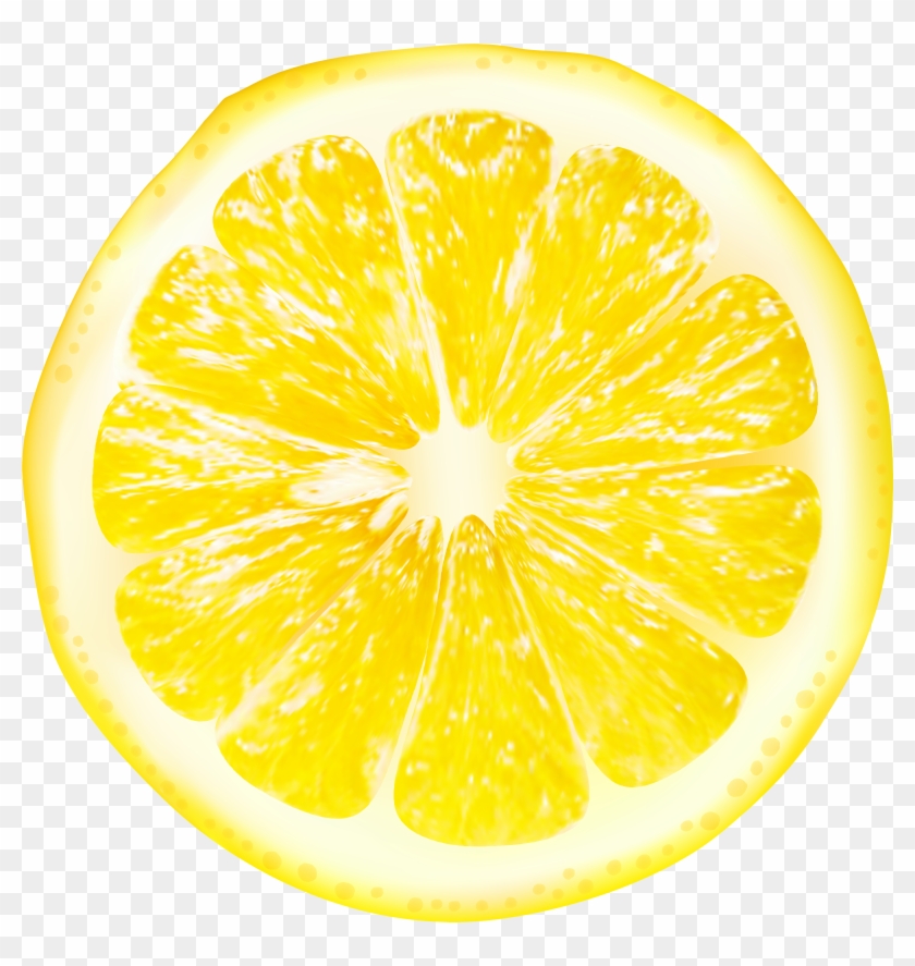 Slice Lemon No Background Clipart