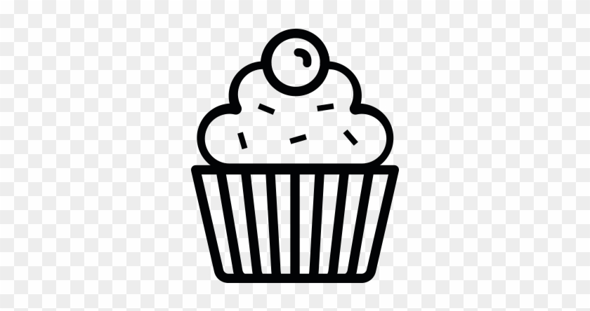 Graphic Transparent Stock Hyunjung Noh Voici Mon Design - Cupcakes Black And White Clipart Png #582491