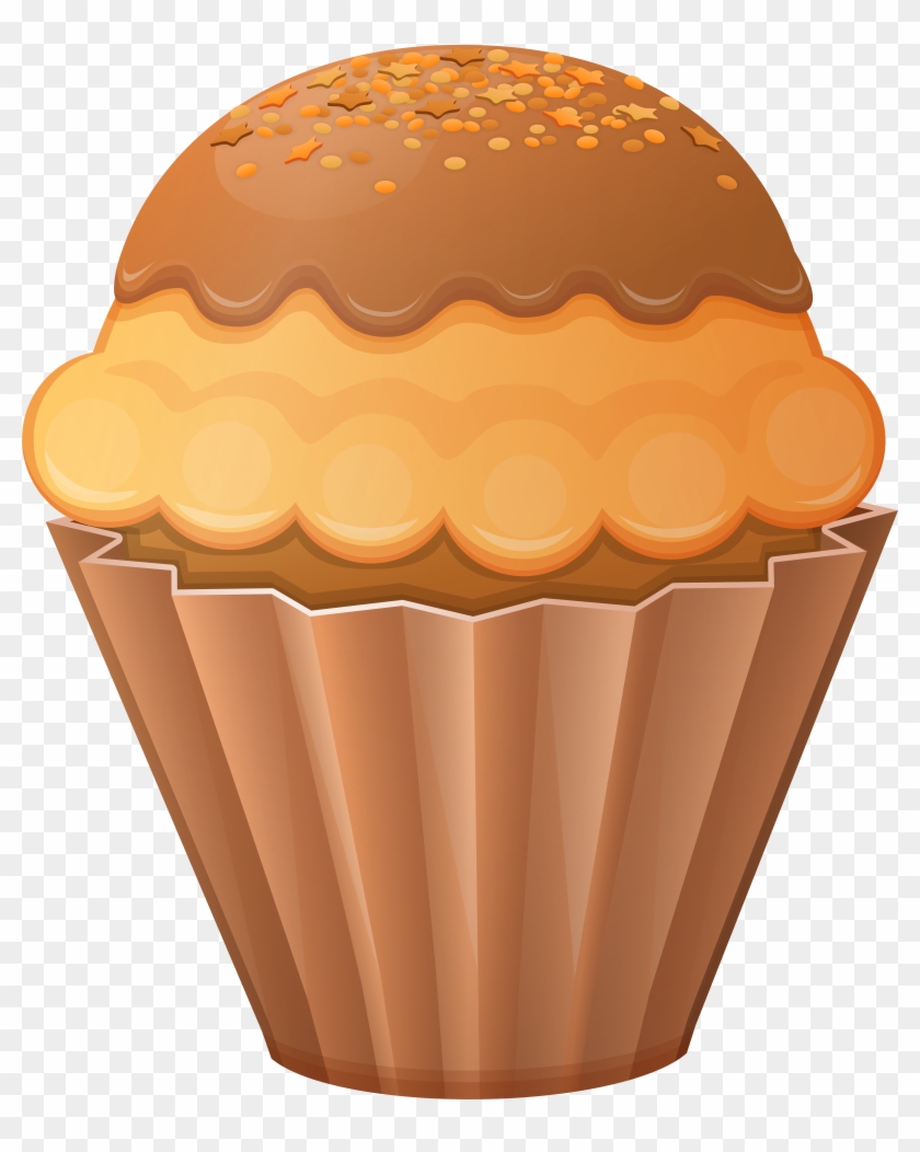 Brown Cupcake Png Clip Art Image Transparent Png #582652