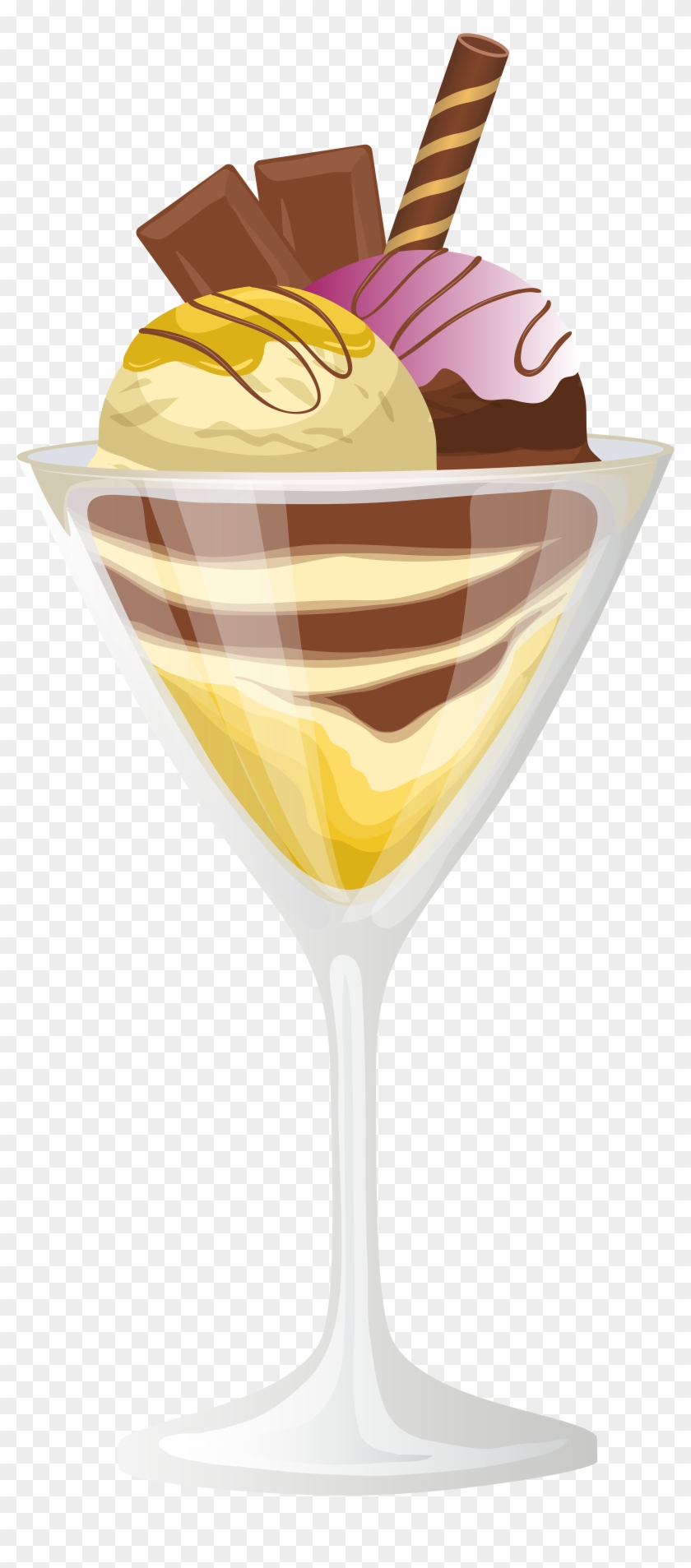 Ice Cream Sundae Png Clip Art - Ice Cream Transparent Png