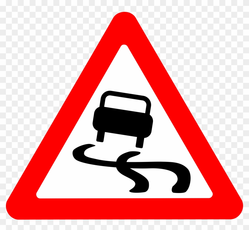 Banner Black And White Library Roads Clipart - School Ahead Traffic Sign - Png Download