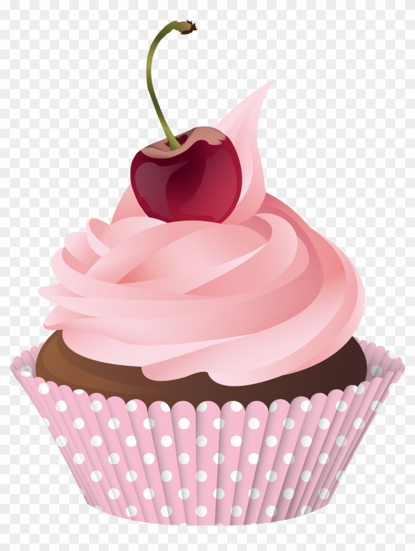 Pink Cupcake Png - Cupcakes With Sprinkles Clipart Transparent Png