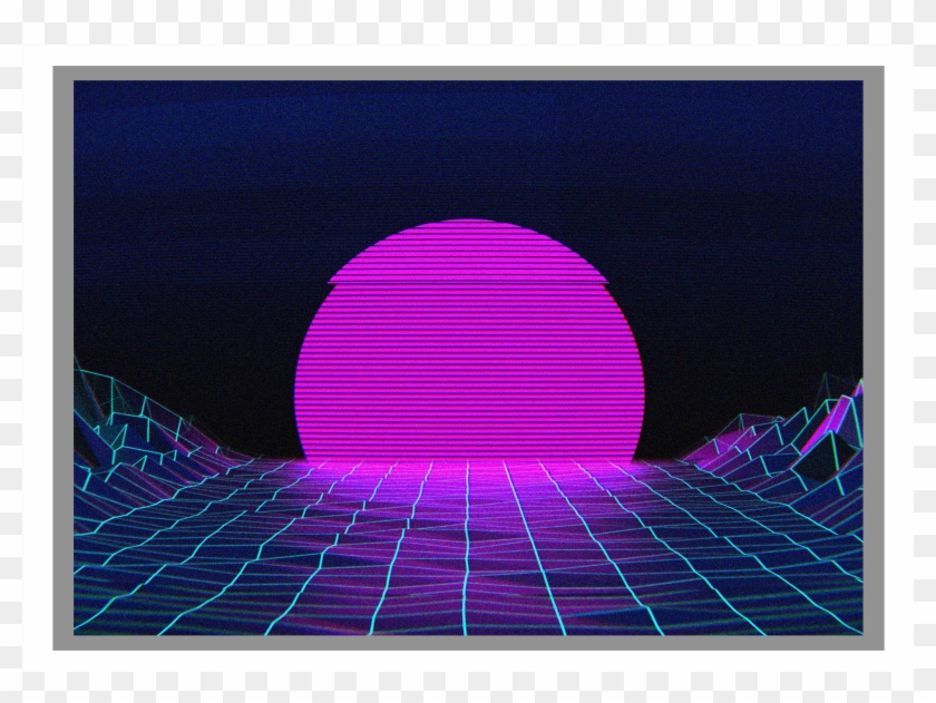 1-vaporwave - Circle Clipart