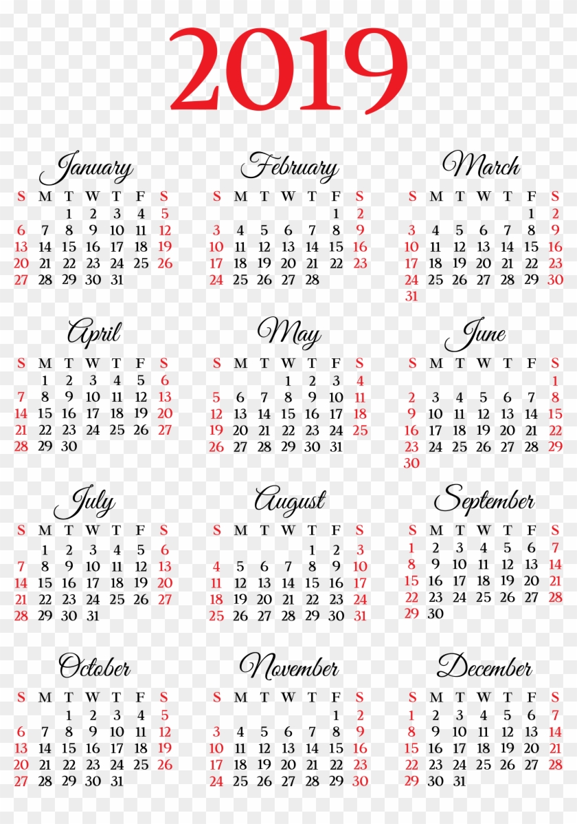 2019 Calendar Png Image - Stopped Giving A Damn Clipart