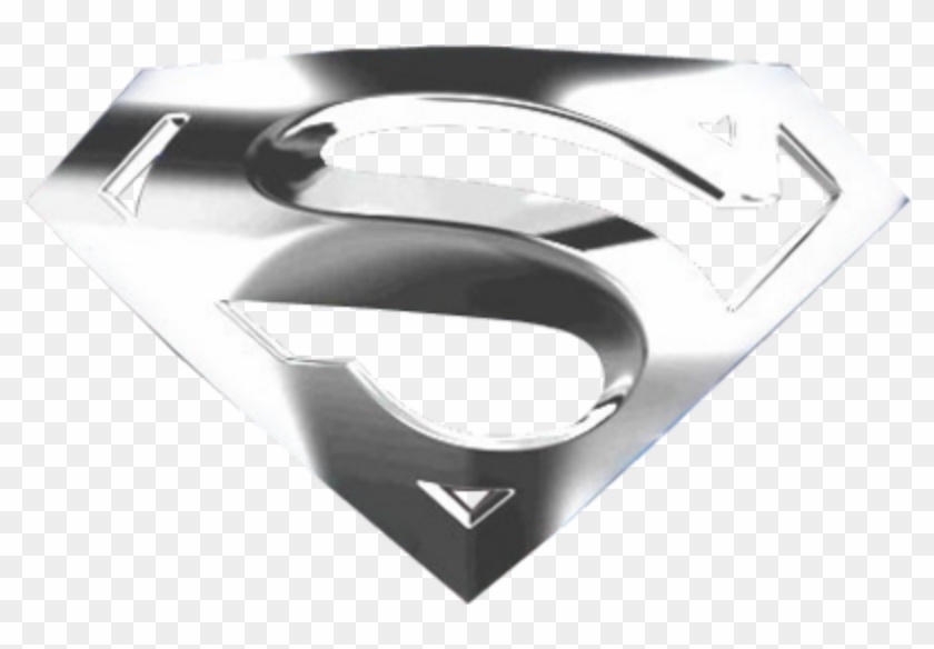 Silver Superman Logo Png - Superman Logo Metal Png Clipart #584117