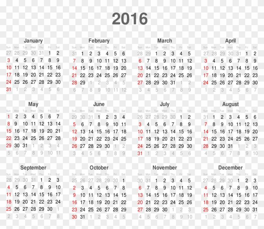 2400 X 1972 26 - 2019 Calendar With Week Numbers Clipart