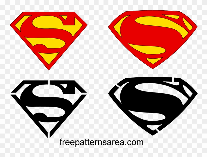 Superman Symbol Logo Vectors Stencil Design - Symbol Superman Logo Clipart