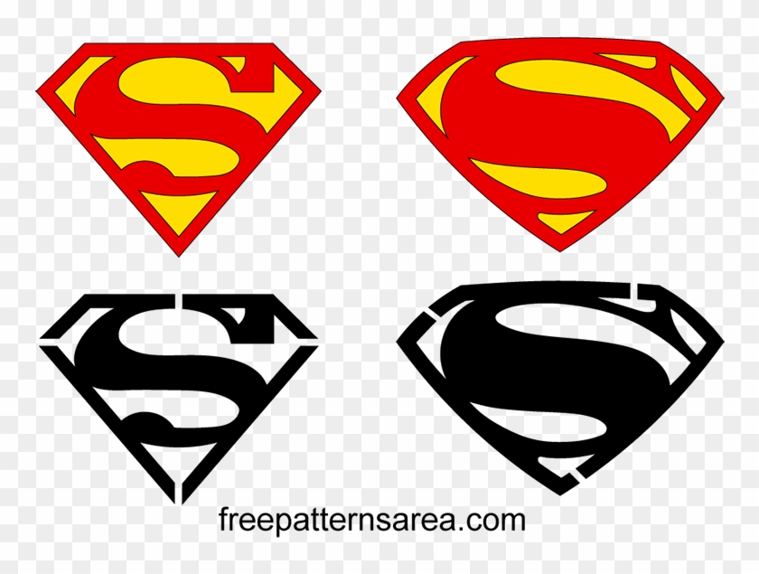 Superman Symbol Logo Vectors Stencil Design - Symbol Superman Logo Clipart #584288
