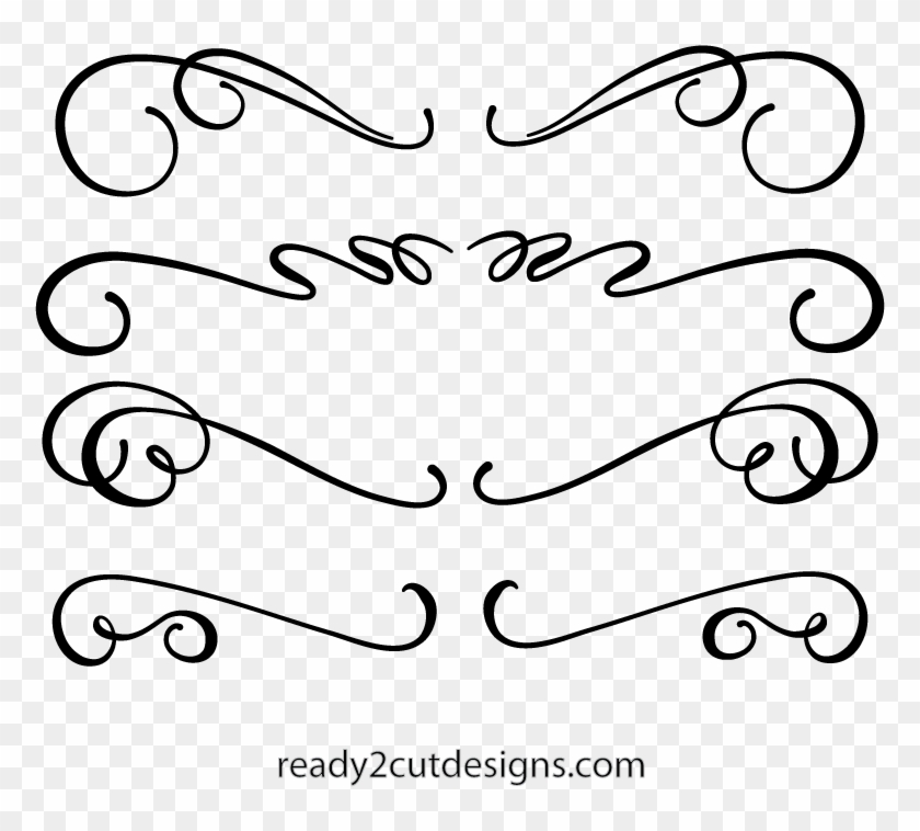 Picture Library Download Calligraphic Files For Download - Line Art Clipart