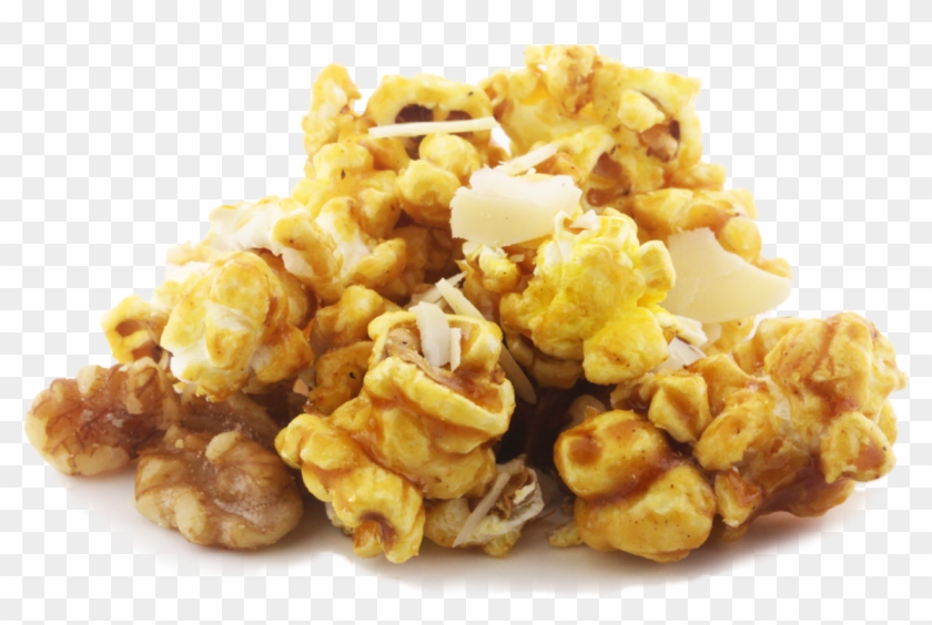 Walnuts And Almonds Caramel Popcorn - Sweet Popcorn Png Clipart #584596