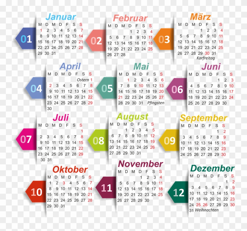 2018 Calendar Png Clipart #585062
