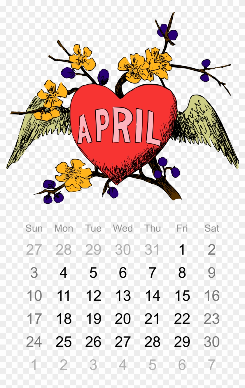 This Free Icons Png Design Of 2016 April Calendar Clipart