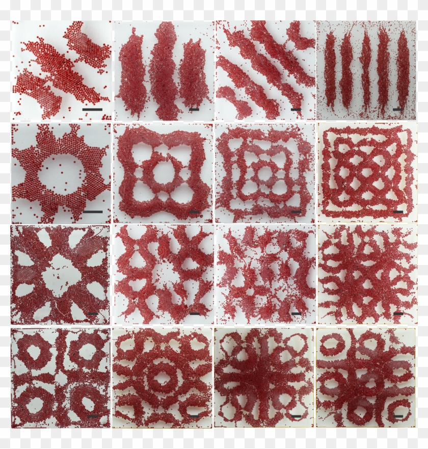 Assembly Of Microscale Materials On Faraday Waves Clipart