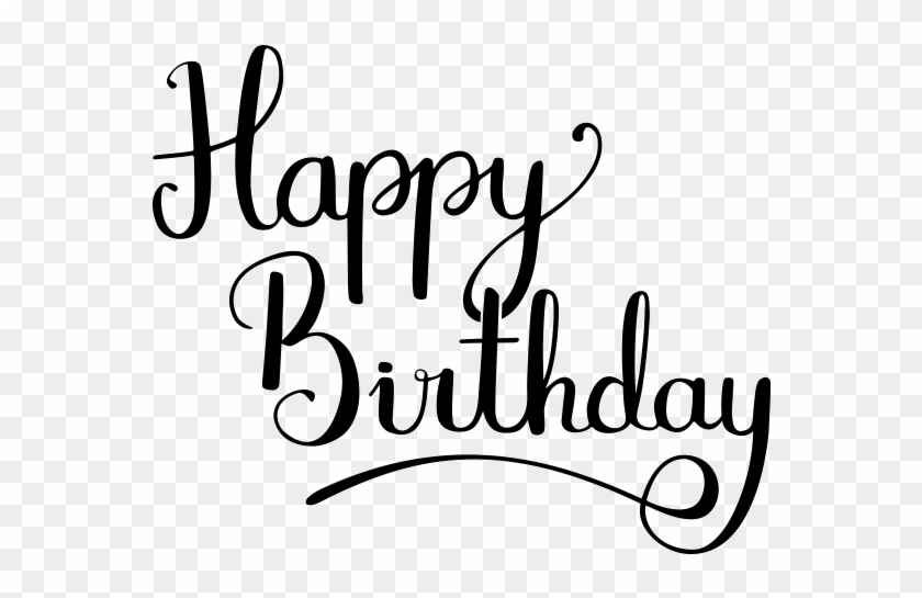 Png Transparent Image Mart - Happy Birthday Typography Png Clipart #585510