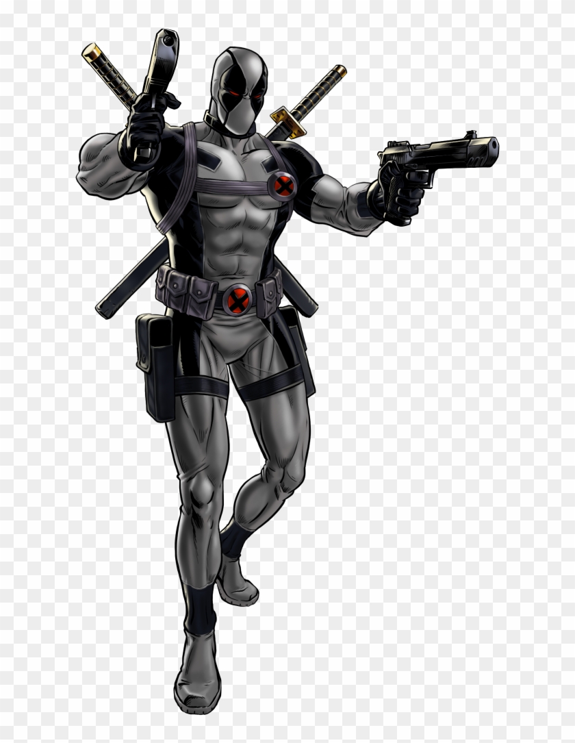 Gray Deadpool - Marvel Avengers Alliance Deadpool Clipart #585555