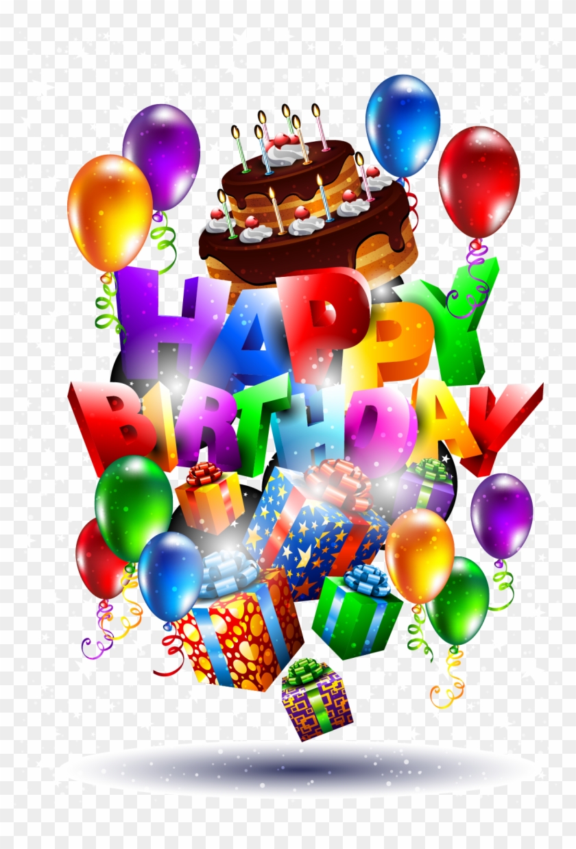 Download Happy Birthday Png And Birthday Cake Png - Happy Birthday Png Background Clipart