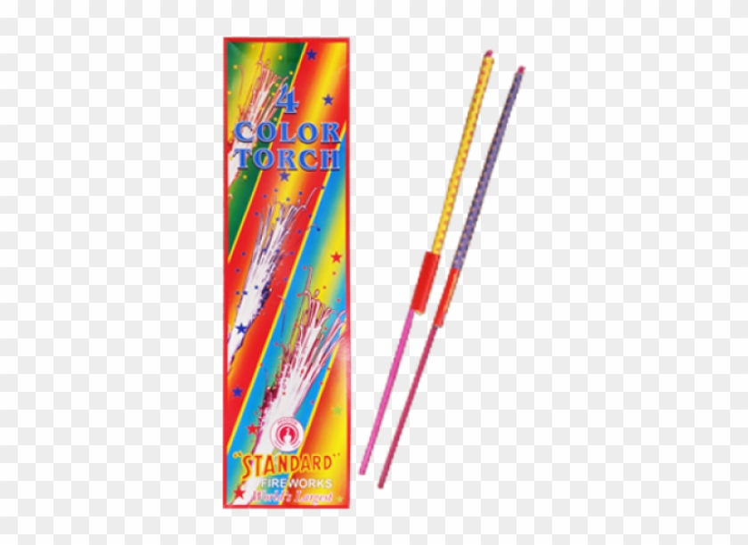 Multi Color Torches 10" - Diwali Png Cracker Stick Clipart #586771