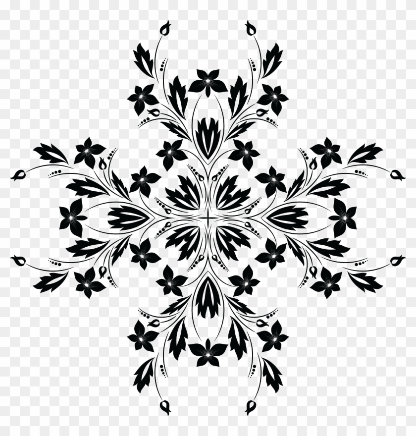 Clip Art Images - Flower Vines Png Black And White Transparent Png