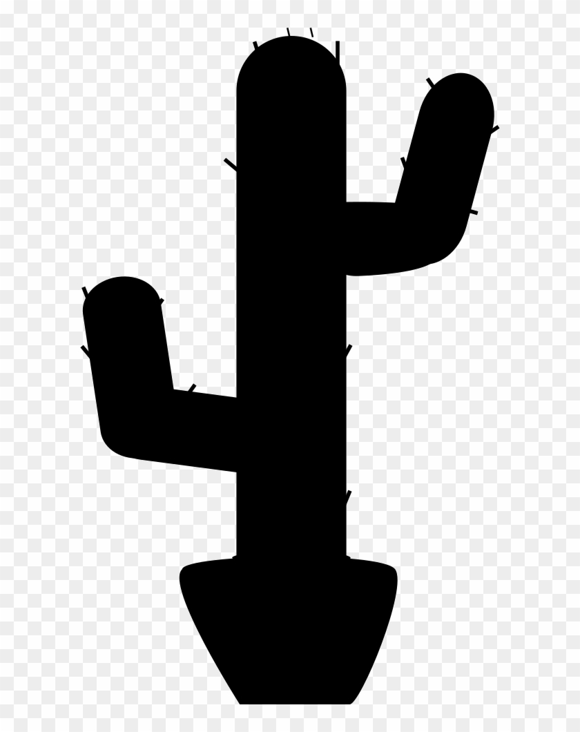 Png File Svg - Cacto Preto E Branco Png Clipart #587008