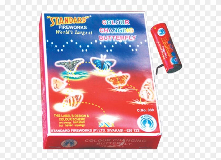 Diwali Fireworks - Colour Changing Butterfly Cracker Clipart #587011