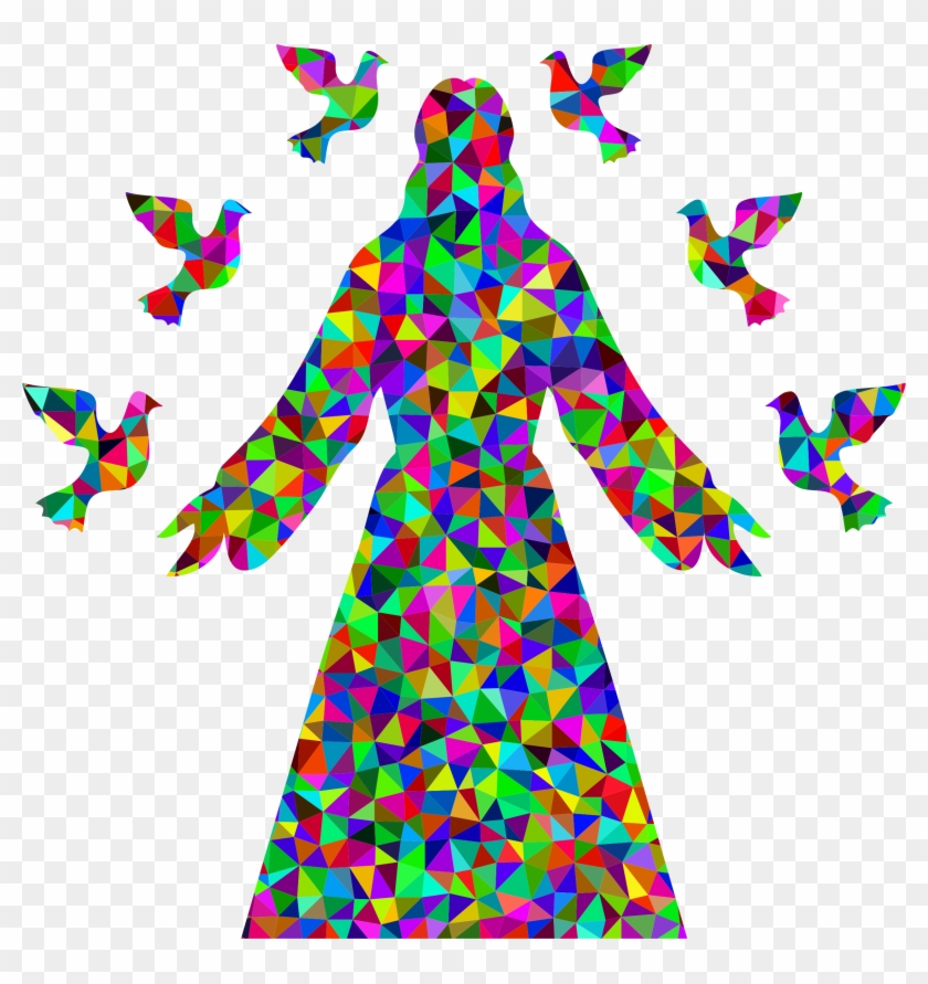 This Free Icons Png Design Of Prismatic Low Poly Jesus Clipart