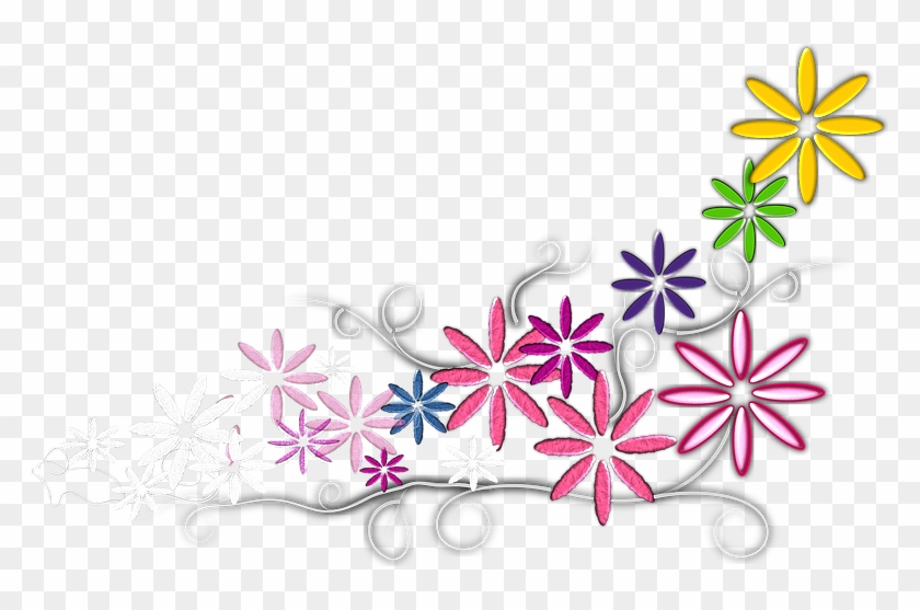 Flower And Mouse With Vines Clipart