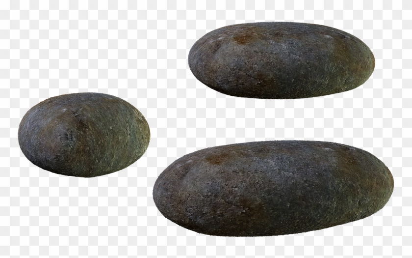 Stone, Isolated, Png, Texture, Weathered - Pebble Clipart #588007