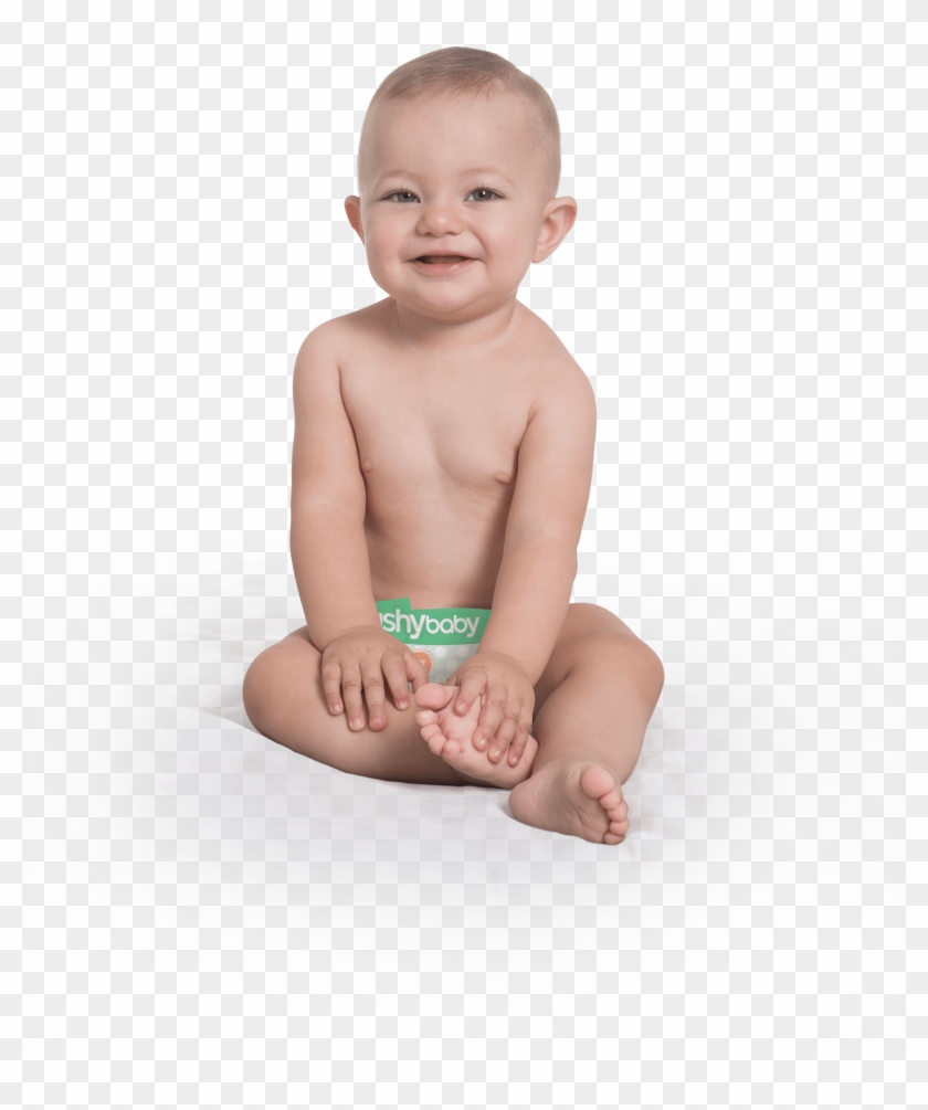 Baby, Child Png - Baby With Diaper Png Clipart