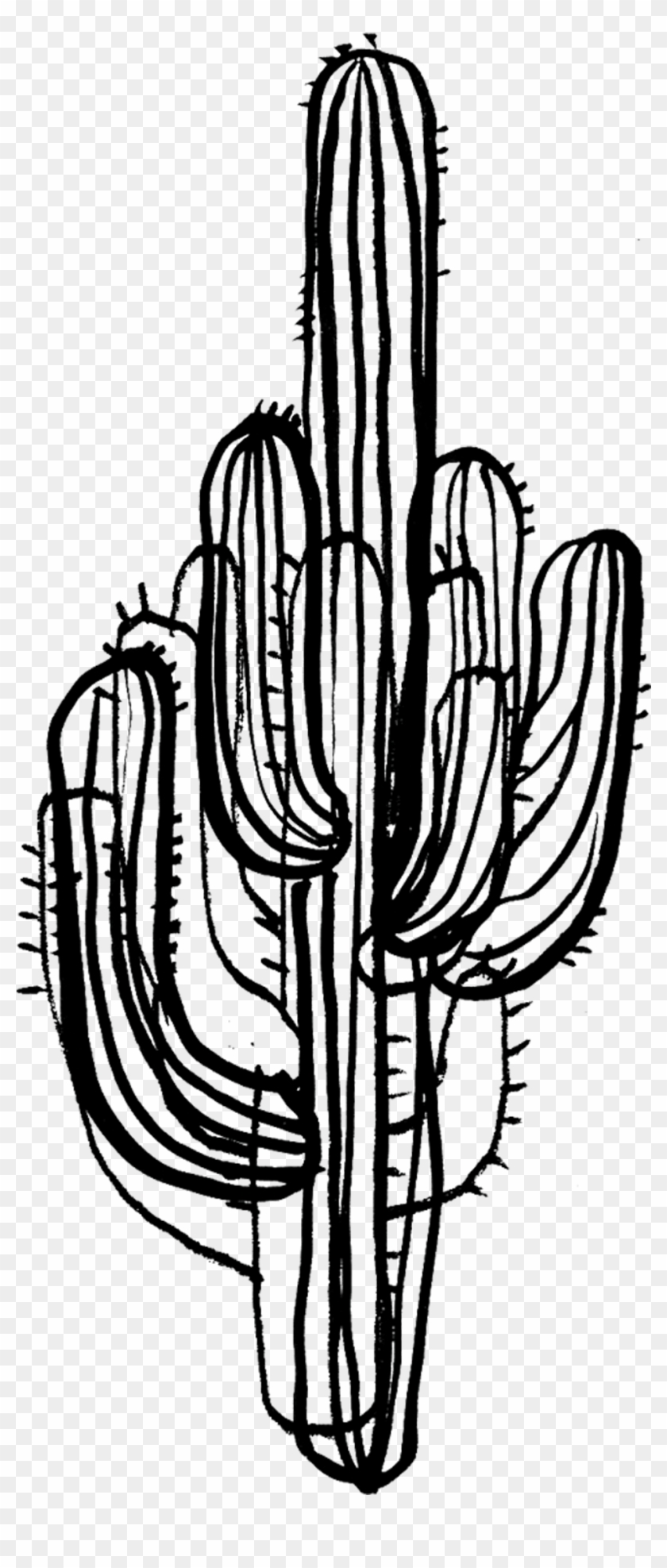 2048 X 2048 1 - Cactus Png Black And White Clipart #588232