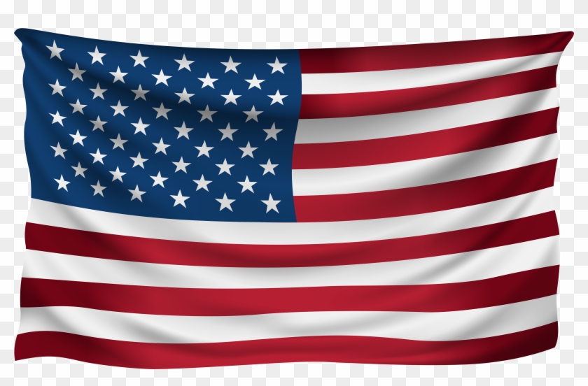Usa Wrinkled Flag Png Clipart
