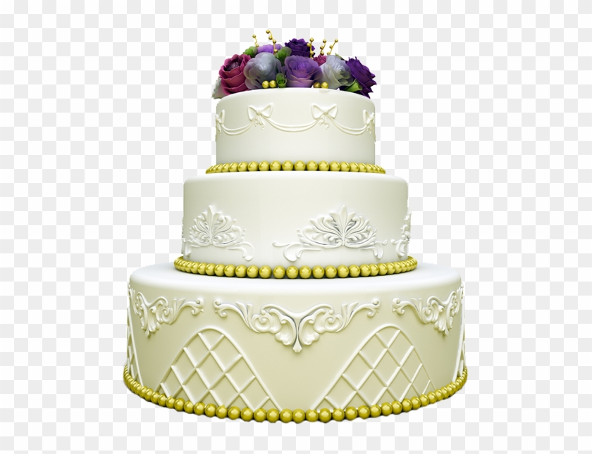 Round Kity Cake Png - Layered Birthday Cake Png Clipart #588483
