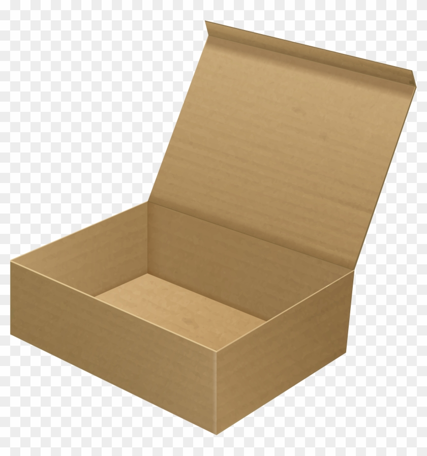 Open Cardboard Box Clip Art Png Image Transparent Png #588628