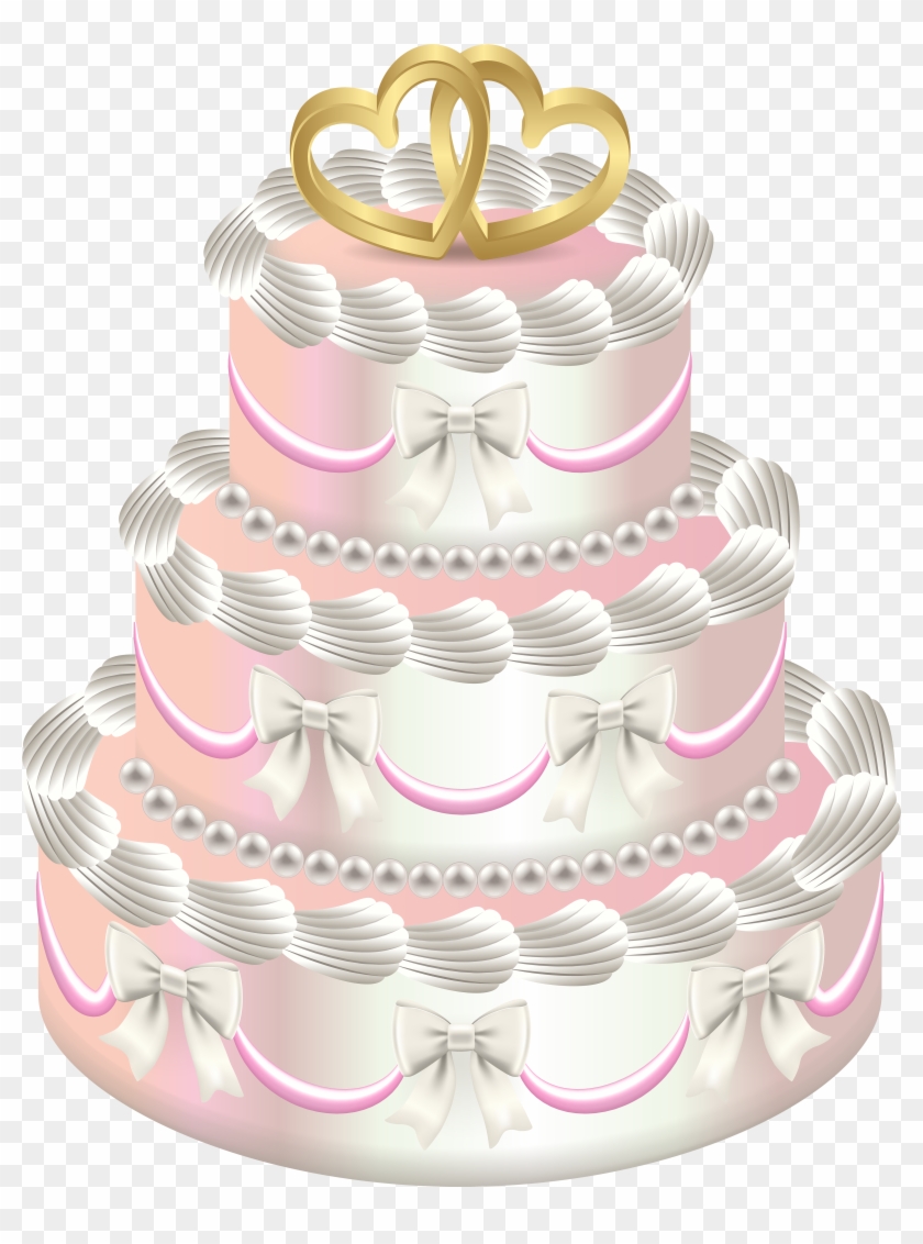 Wedding Deco Cake Png Clip Art - Wedding Cake Transparent Png