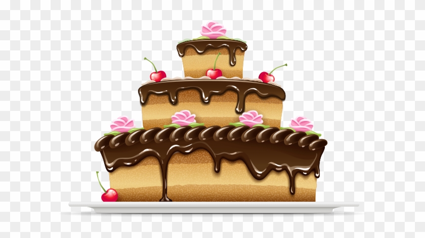 Cake Png Vector - Cake Free Vector Png Clipart #589285