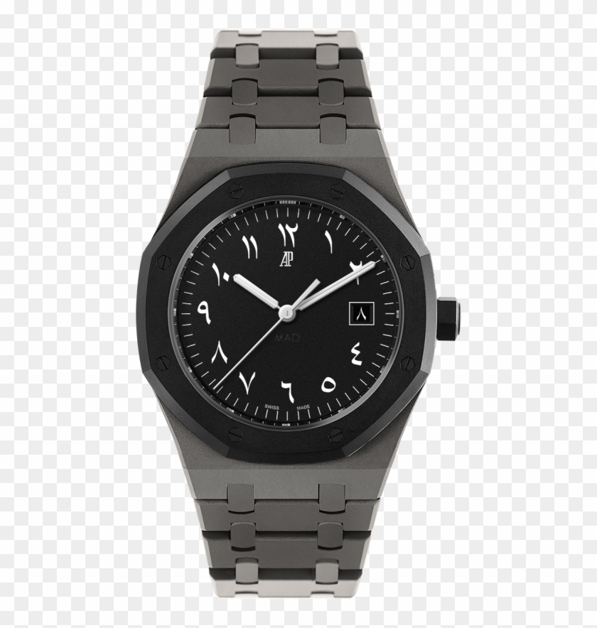 Audemars Piguet Custom Royal Oak Chronograph Black - Analog Watch Clipart #5800273