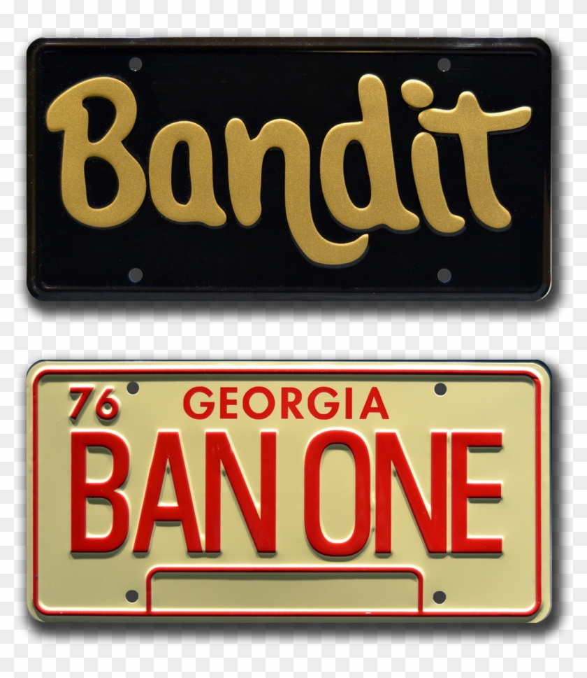 Smokey And The Bandit <br />two - Bandit License Plate Clipart #5800380