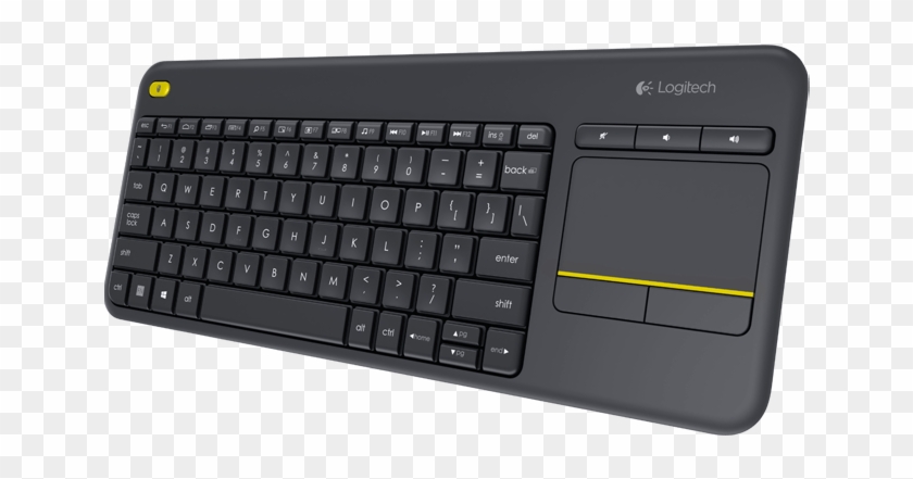 Logitech Keyboard Wireless With Touchpad K400 Plus Clipart