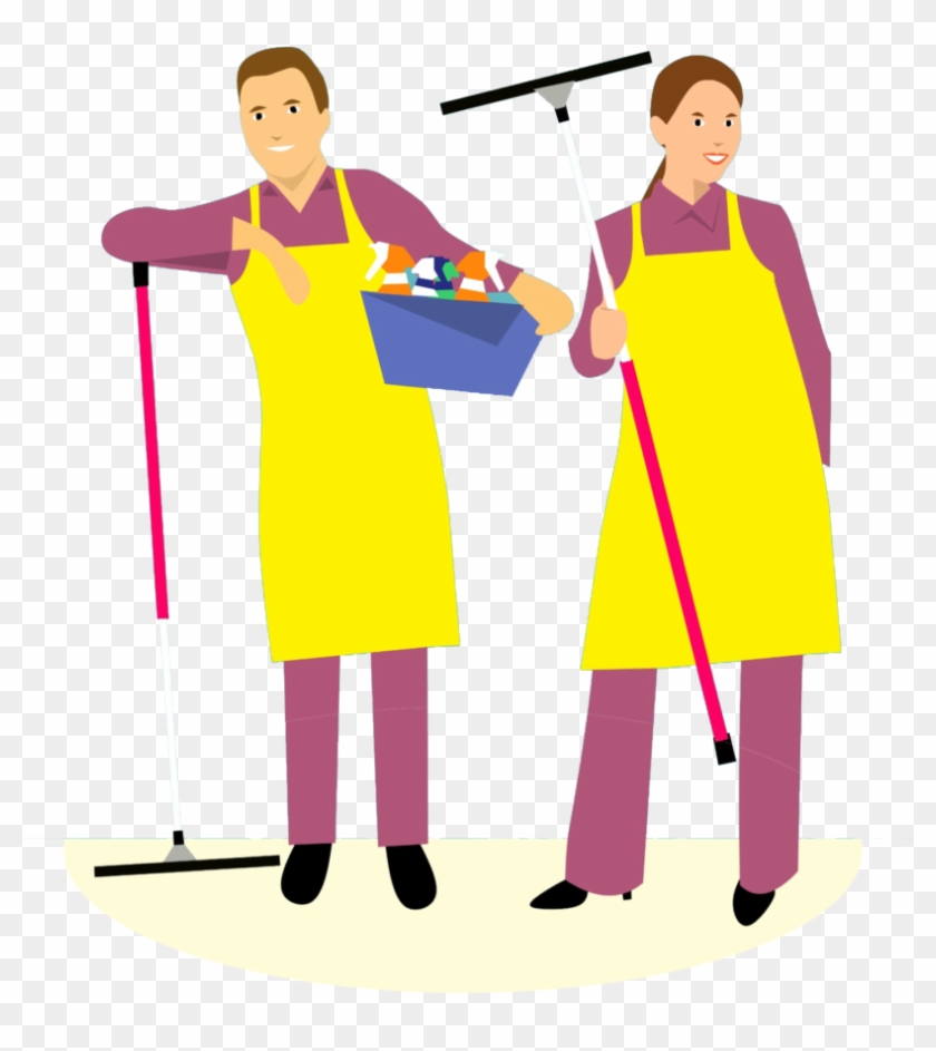 House Cleaning Service - Husband And Wife Cleaning Team Clipart