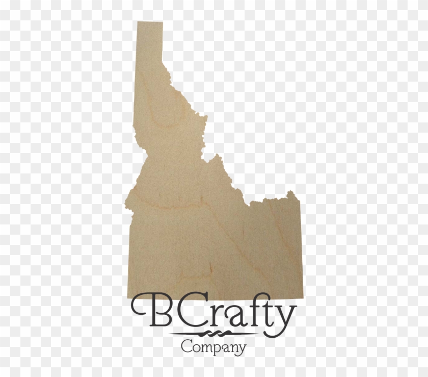 Wooden Idaho State Shape Cutout - Idaho Clipart