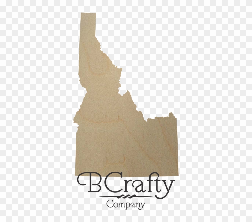Wooden Idaho State Shape Cutout - Idaho Clipart #5802455