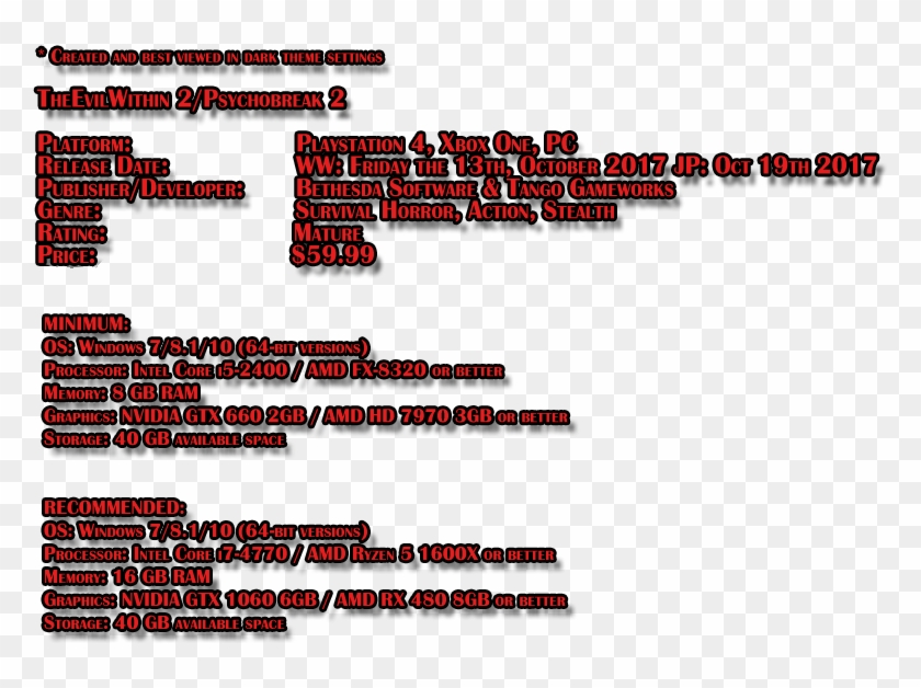 The Evil Within 2 - Orange Clipart