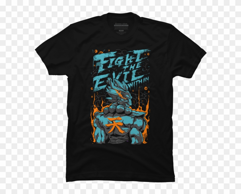 Fight The Evil Within - Gogeta Blue Shirt Clipart #5802868