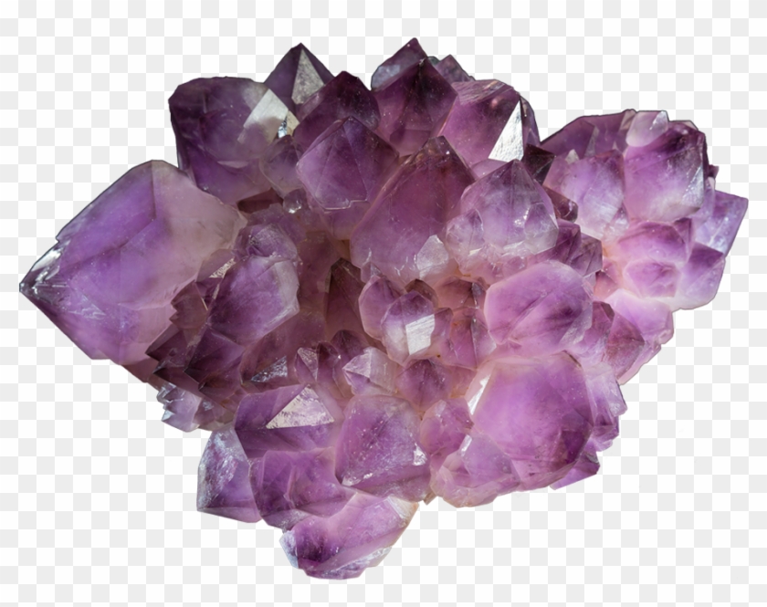 A Cutout Image Of A Purple Mineral - Minerals Geology Clipart #5802874
