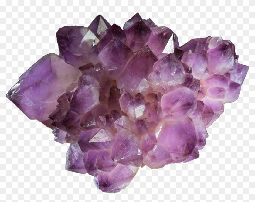 A Cutout Image Of A Purple Mineral - Minerals Geology Clipart