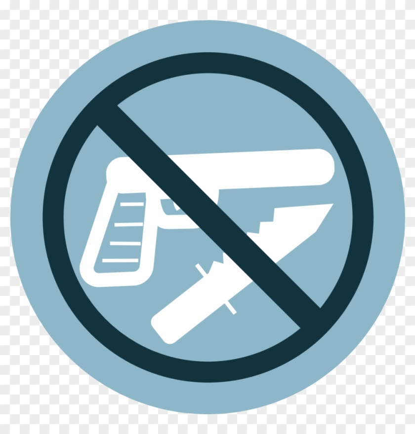 No Weapons - Do Not Use With Hand Held Grinding Machine Clipart