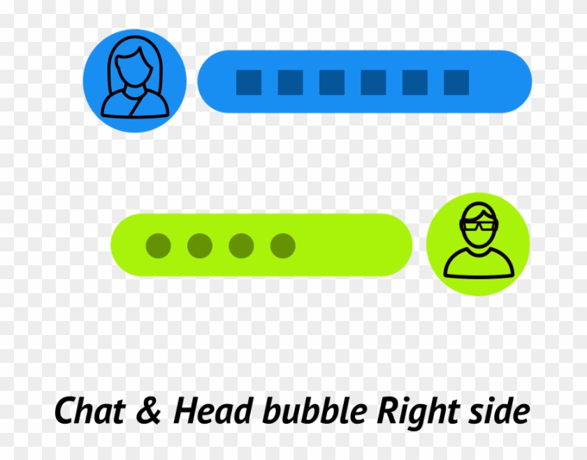 Chat Head Bubbles - Colorfulness Clipart